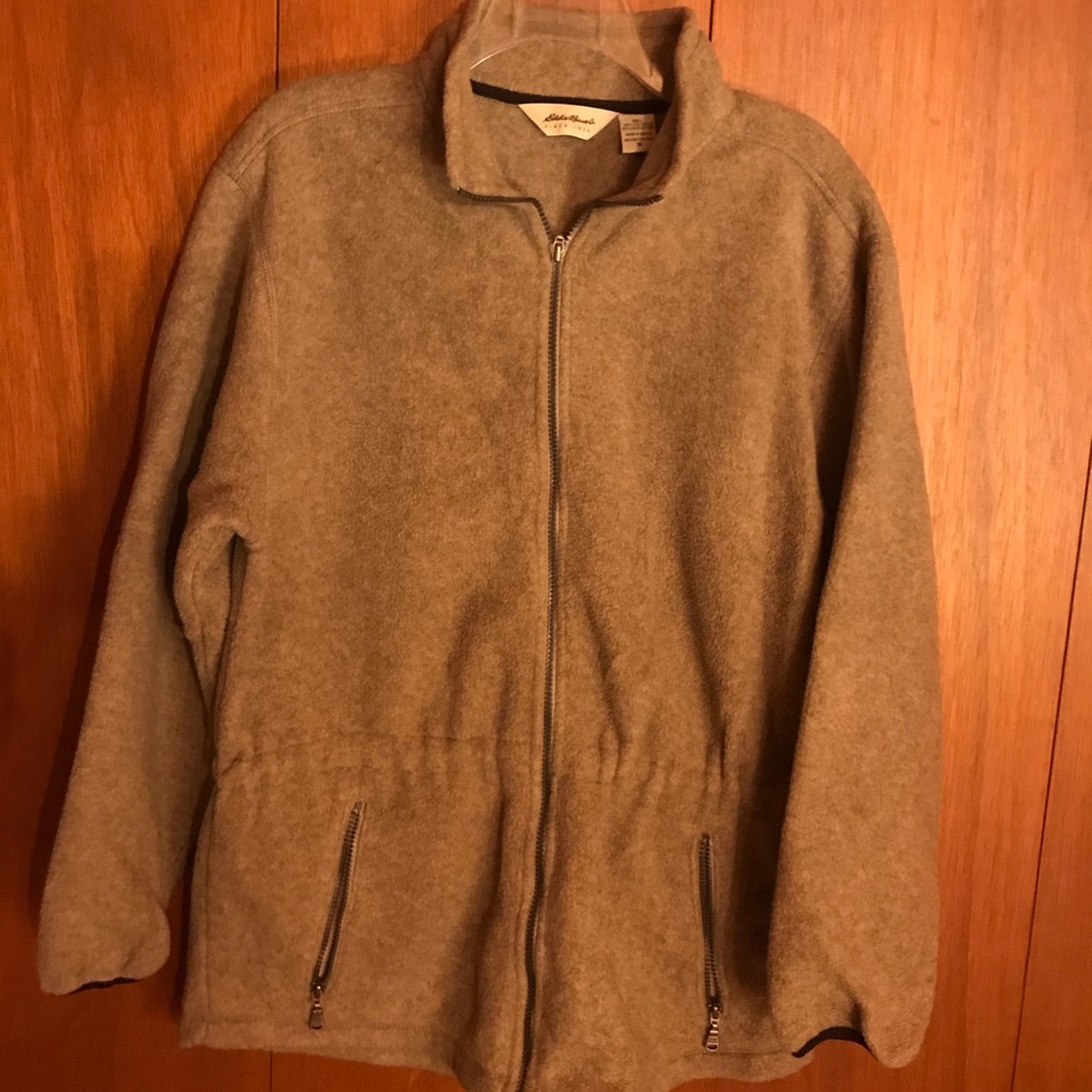 Size M Eddie Bauer brown fleece coat